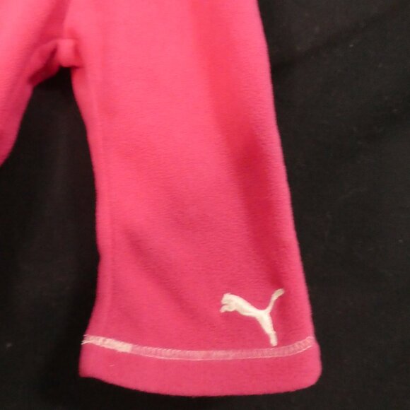 PUMA - Sport Lifestyle | 3-6 months | Pink Fleece Bottoms | Stitched Puma Logo - Picture 8 of 14